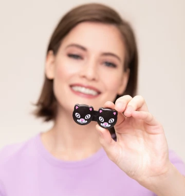 Футляр для линз Black Cat