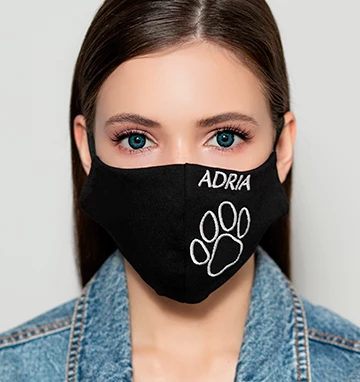 Защитная маска ADRIA (черно-белая лапка)