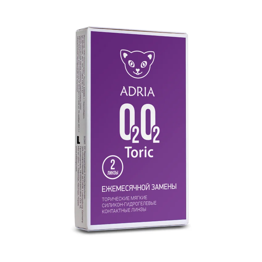 ADRIA O2O2 TORIC (2 линзы) левый угол