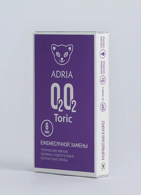 ADRIA O2O2 TORIC 6 линз 2100₽