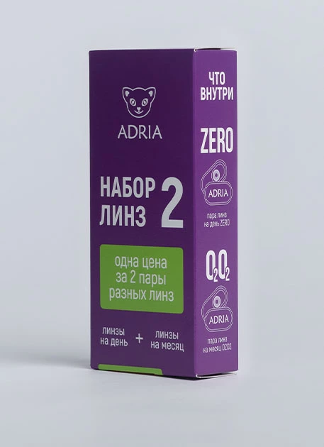 Пробный набор линз - Tester Box ADRIA #2 (O2O2 + ZERO)