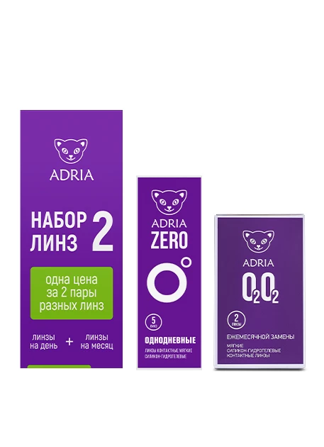 Пробный набор линз - Tester Box ADRIA #2 (O2O2 + ZERO)