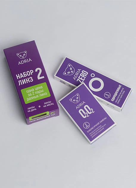 Пробный набор линз - Tester Box ADRIA #2 (O2O2 + ZERO)