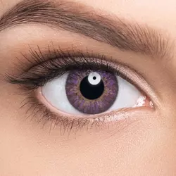 ADRIA Color 3 Tone Amethyst (сиреневый) на темно-карих глазах Линзы Color 3 Tone Amethyst (сиреневый) на темно-карих глазах