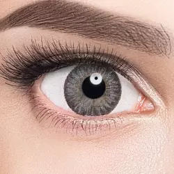 Линзы Color 3 Tone Gray (серый) на серых глазах