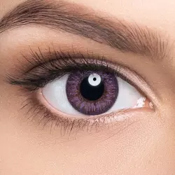 ADRIA Color 2 Tone Amethyst (сиреневый) на темно-карих глазах Линзы Color 2 Tone Amethyst (сиреневый) на темно-карих глазах