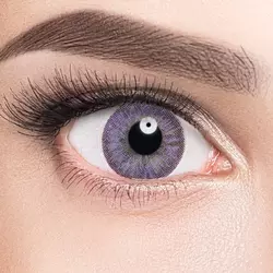 ADRIA Color 2 Tone Amethyst (сиреневый) на серых глазах Линзы Color 2 Tone Amethyst (сиреневый) на серых глазах
