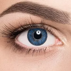 Линзы Color 2 Tone True Sapphire (голубой) на голубых глазах