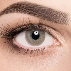 Линзы Effect Caramel (карамель) на голубых глазах