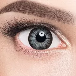 Линзы Glamorous Gray (серый) на серых глазах