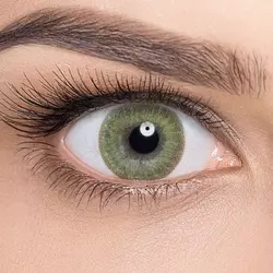 ADRIA Color 2 Tone Green (зеленый)  на зеленых глазах Линзы Color 2 Tone Green (зеленый) на зеленых глазах