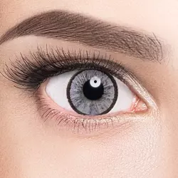 Линзы Elegant Gray (серый) на серых глазах