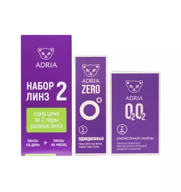 Пробный набор линз - Tester Box ADRIA #2 (O2O2 + ZERO)