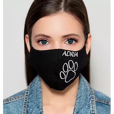 Защитная маска ADRIA (черно-белая лапка)